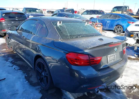 2014 BMW 435I из США, поврежденный, VIN WBA3T3C51EP737541